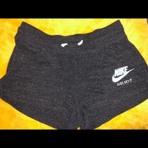 Nike grey high waisted shorts